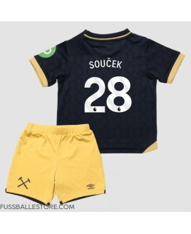 Günstige West Ham United Tomas Soucek #28 3rd trikot Kinder 2025-26 Kurzarm (+ Kurze Hosen)